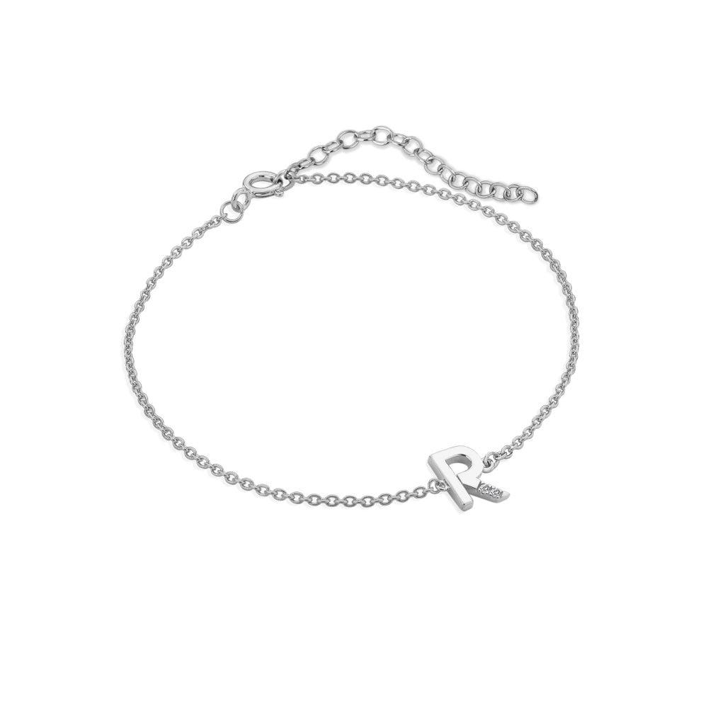 Diamond Letter R Bracelet