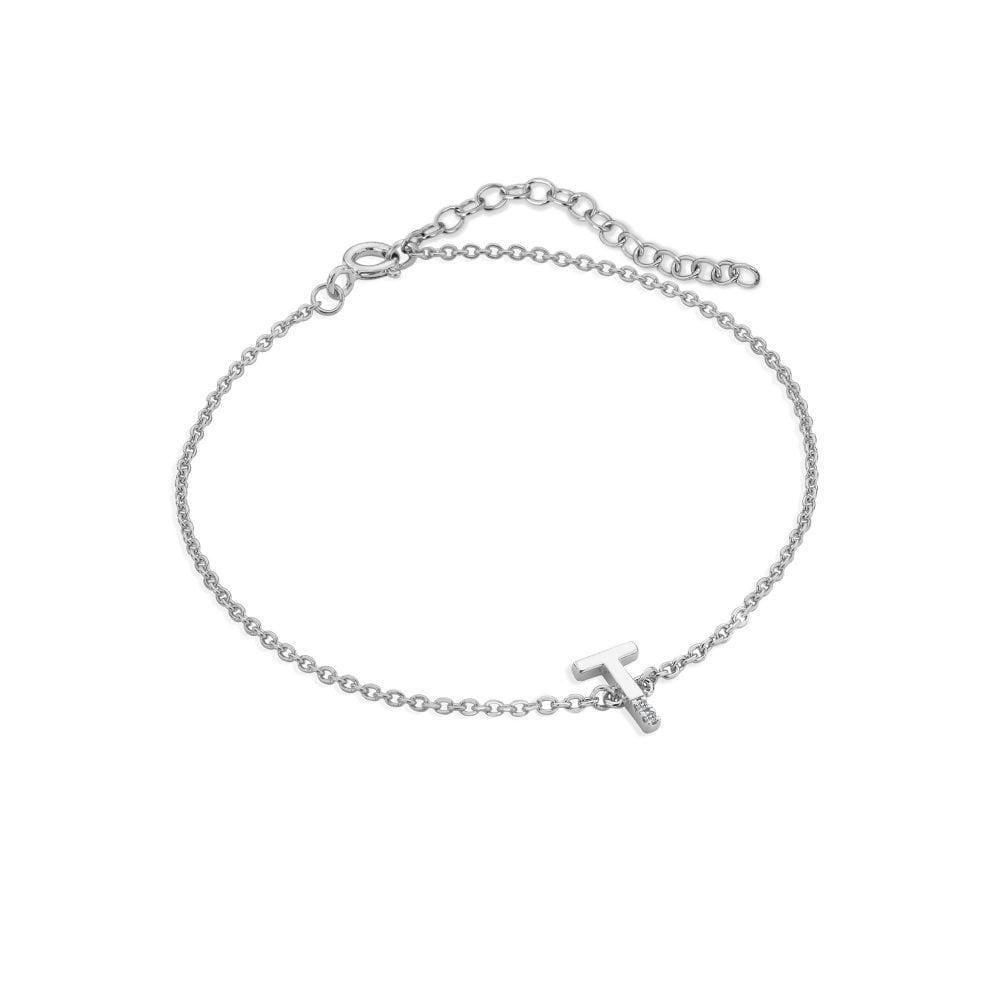 Diamond Letter T Bracelet