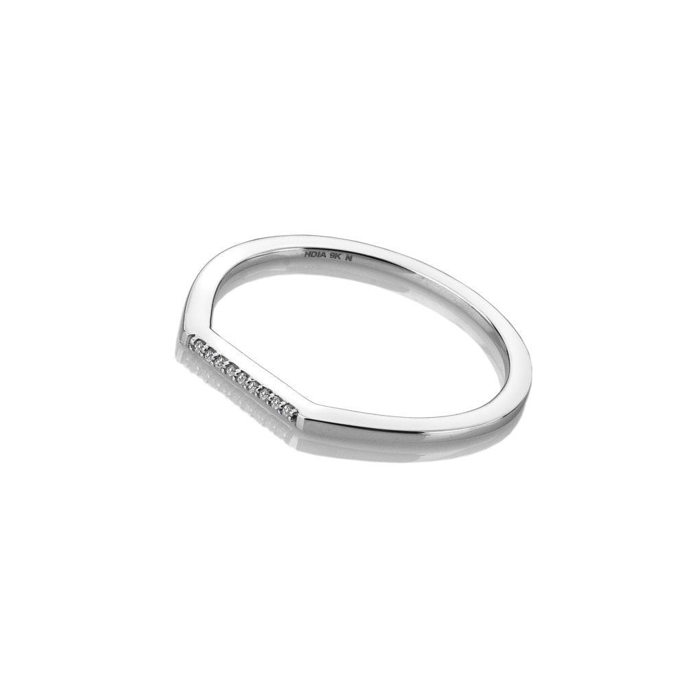 Gold Tranquility Ring in White Gold