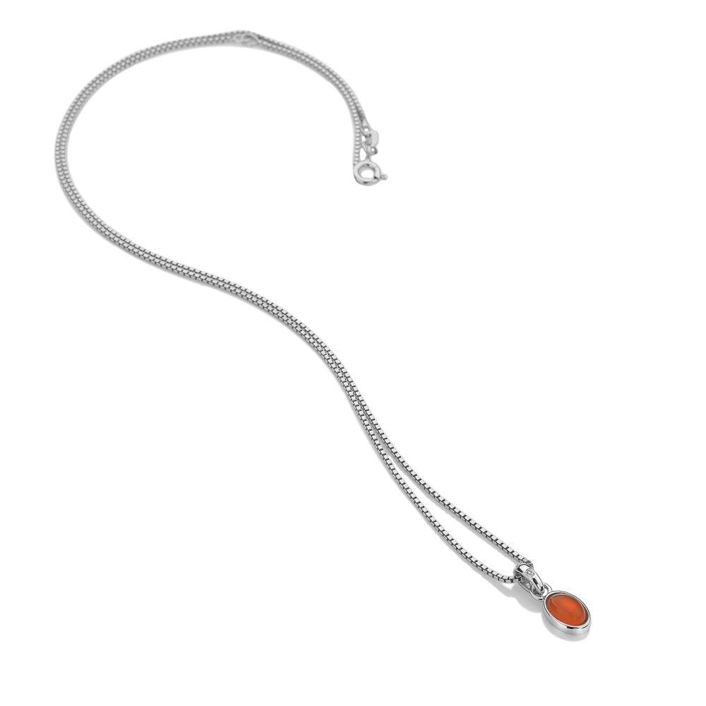 Red Carnelian Birthstone Pendant, July