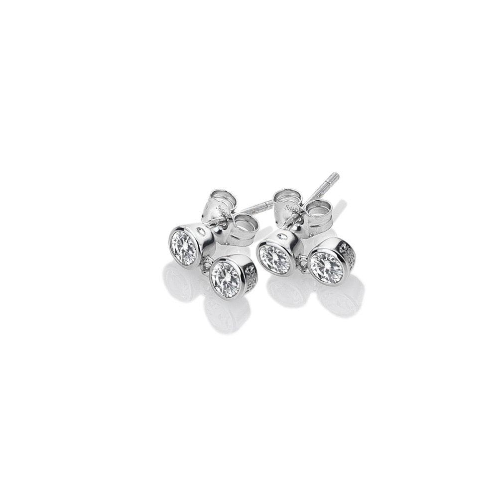 Tender White Topaz Earrings - Double Drop