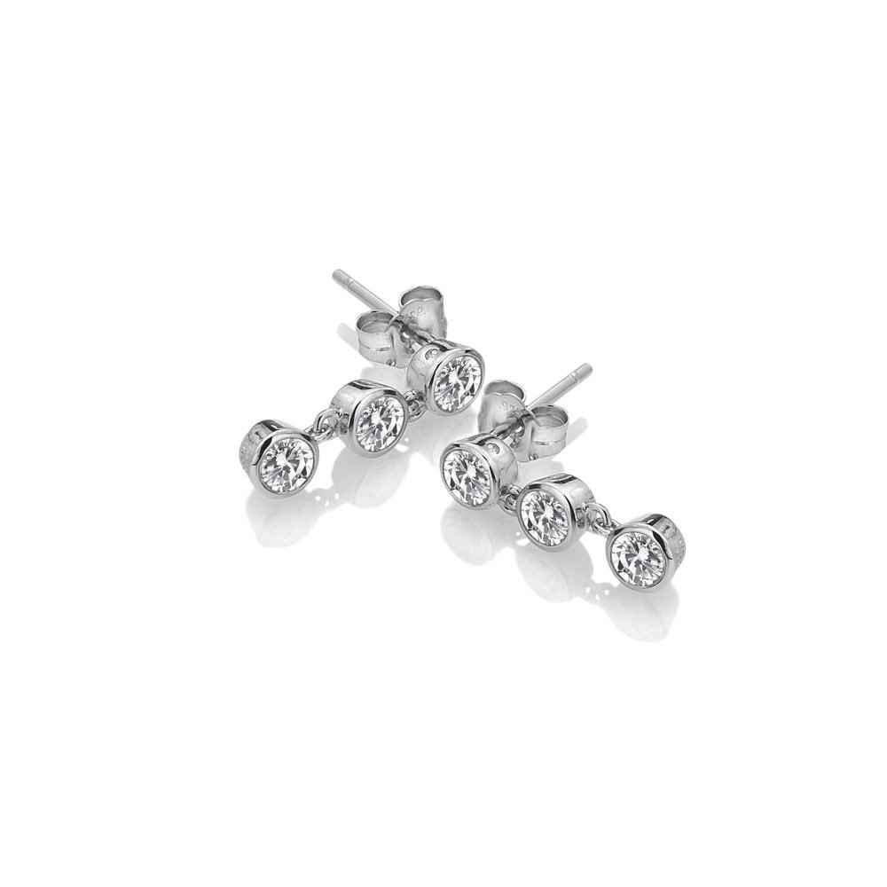 Tender White Topaz Earrings - Triple Drop
