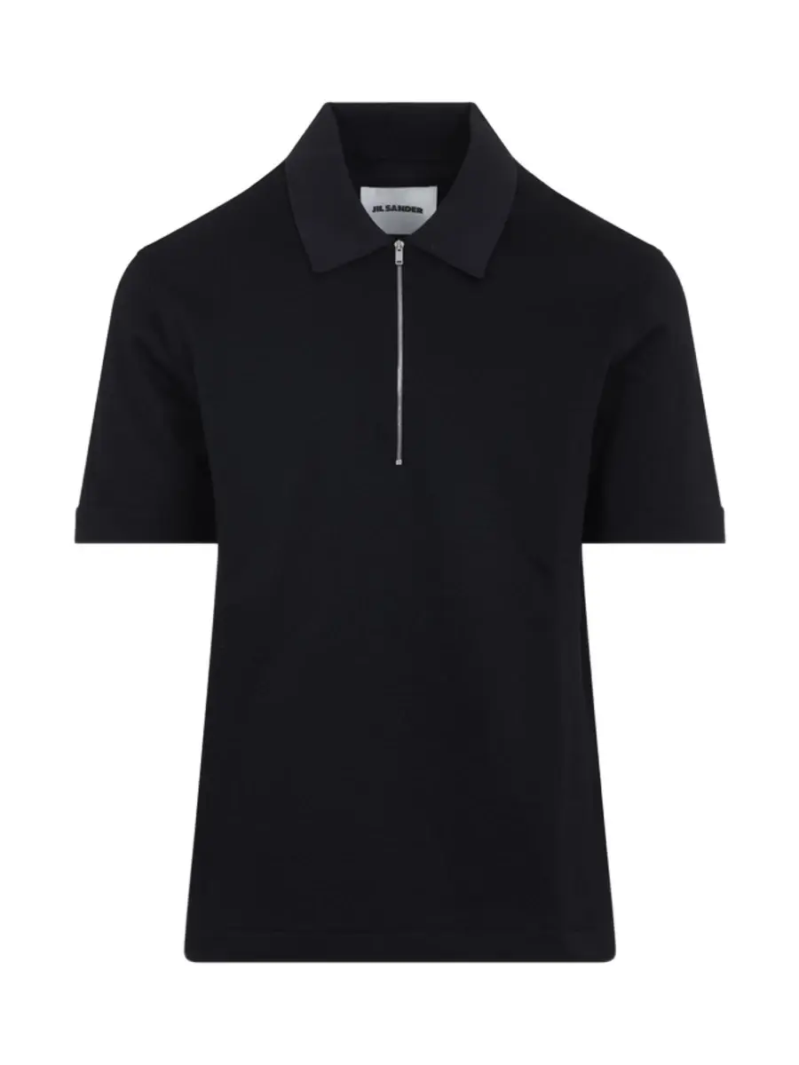 Knitted Collar Polo