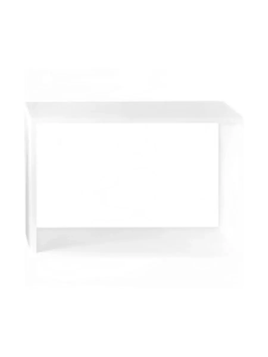 Stacked Modular Shelf L, Open White