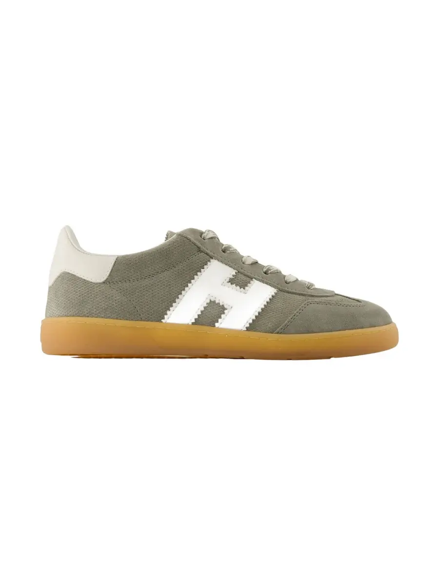 Colour-Block Calfskin Sneaker