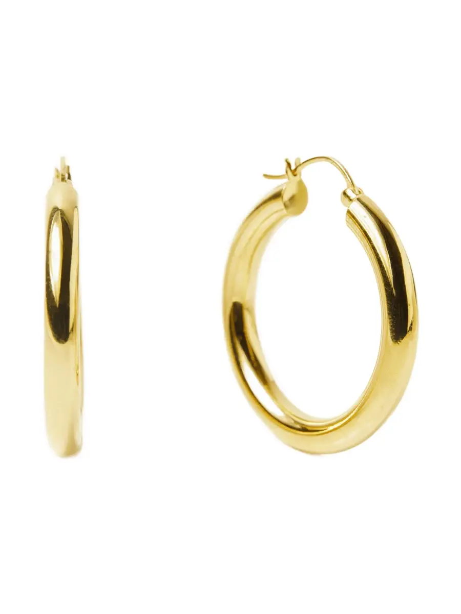 Large Luxe Chunky Hoop Earrings