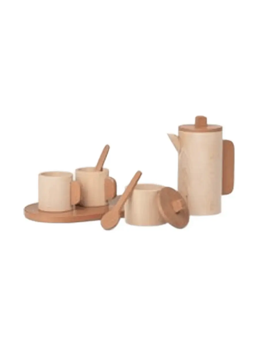 Wooden Toro Tea Set