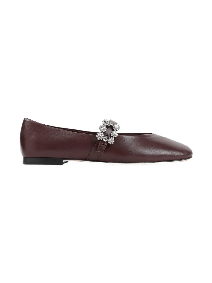 Mini Flowers Crystal Ballerina Flats