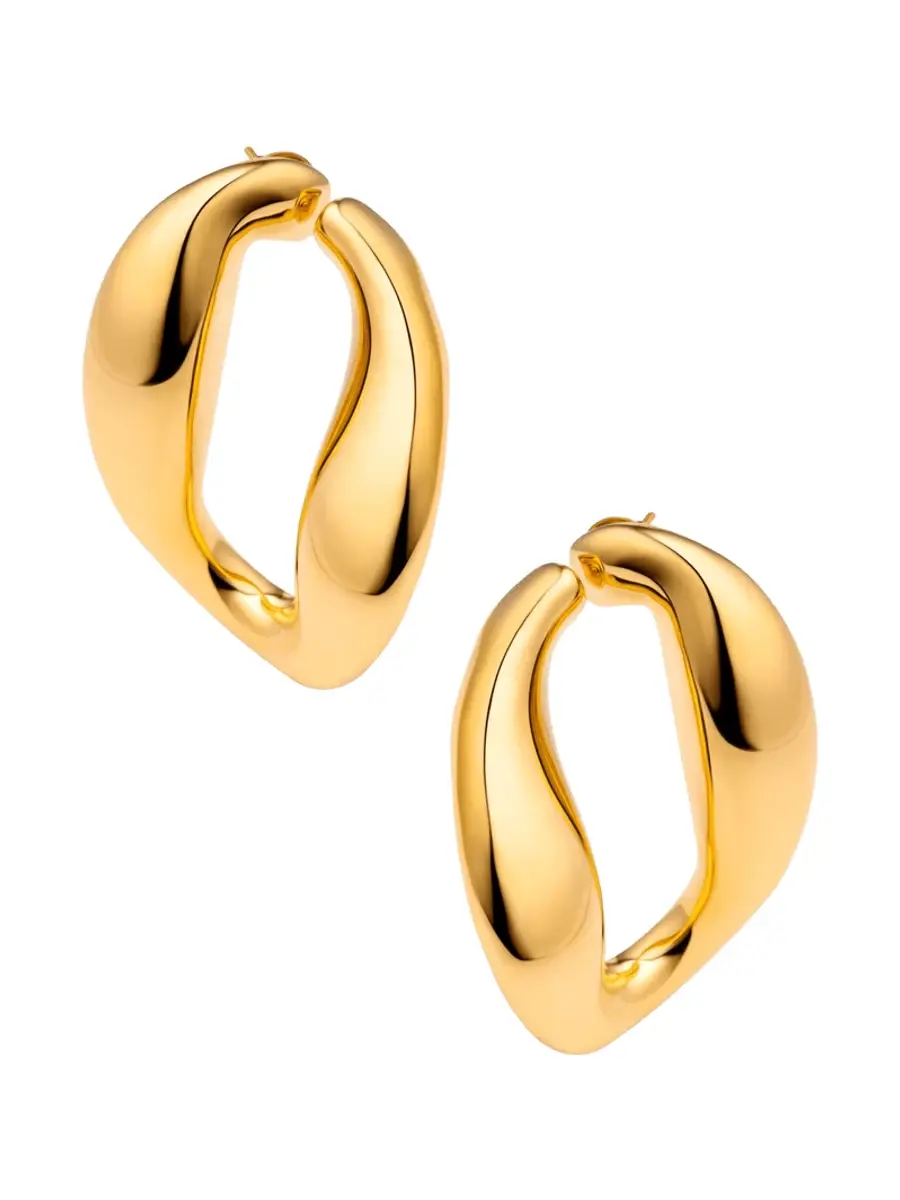 Viola Davis Chunky Chain Hoops