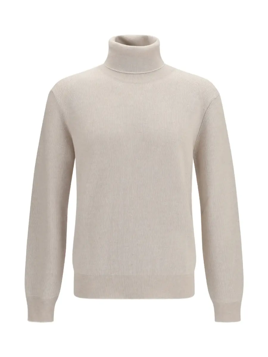 Wool and Cashmere Turtleneck Sweater
