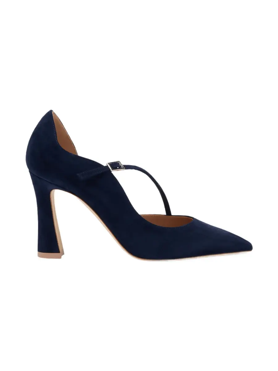 Bettina Navy Suede Pumps