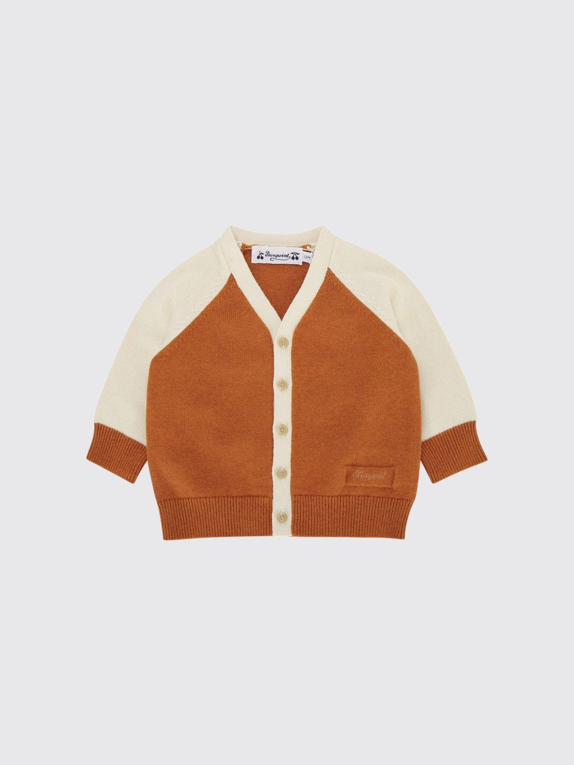 Boy’s V-Neck Cardigan in Organic Cotton and Cashmere Blend