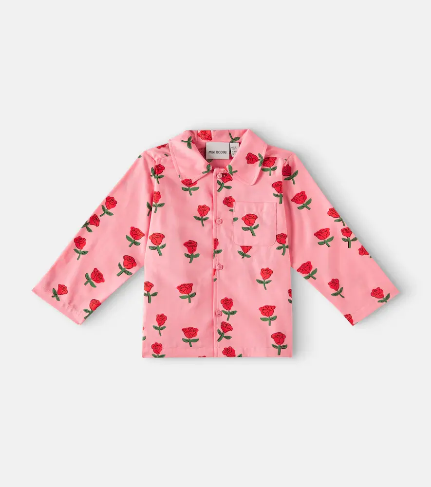 Mini Rodini Roses Cotton Shirt
