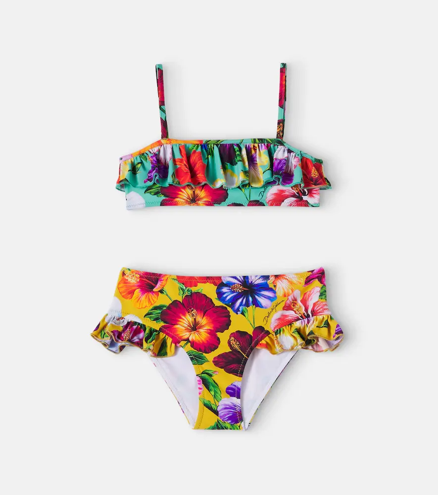 & Gabbana Kids Floral Bikini