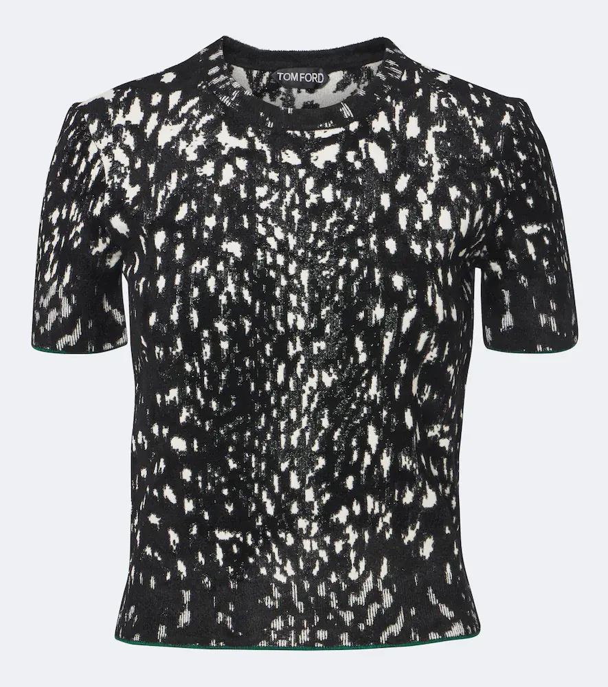 Tom Ford Jacquard Velvet T-shirt
