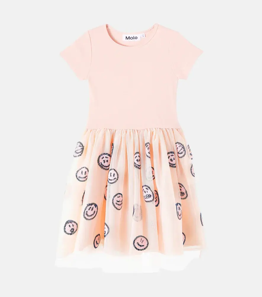 Cyrusila Jersey and Tulle Dress