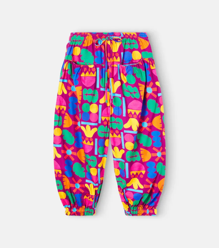 Fabula Mais Flores Printed Cotton Pants