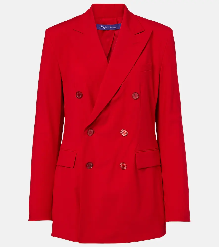 Ralph Lauren Collection Ramona Double-breasted Wool-blend Blazer