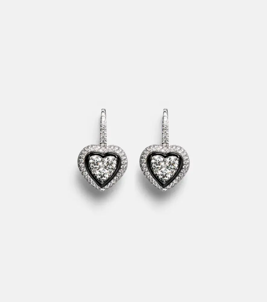 18kt White Gold Earrings with Diamonds