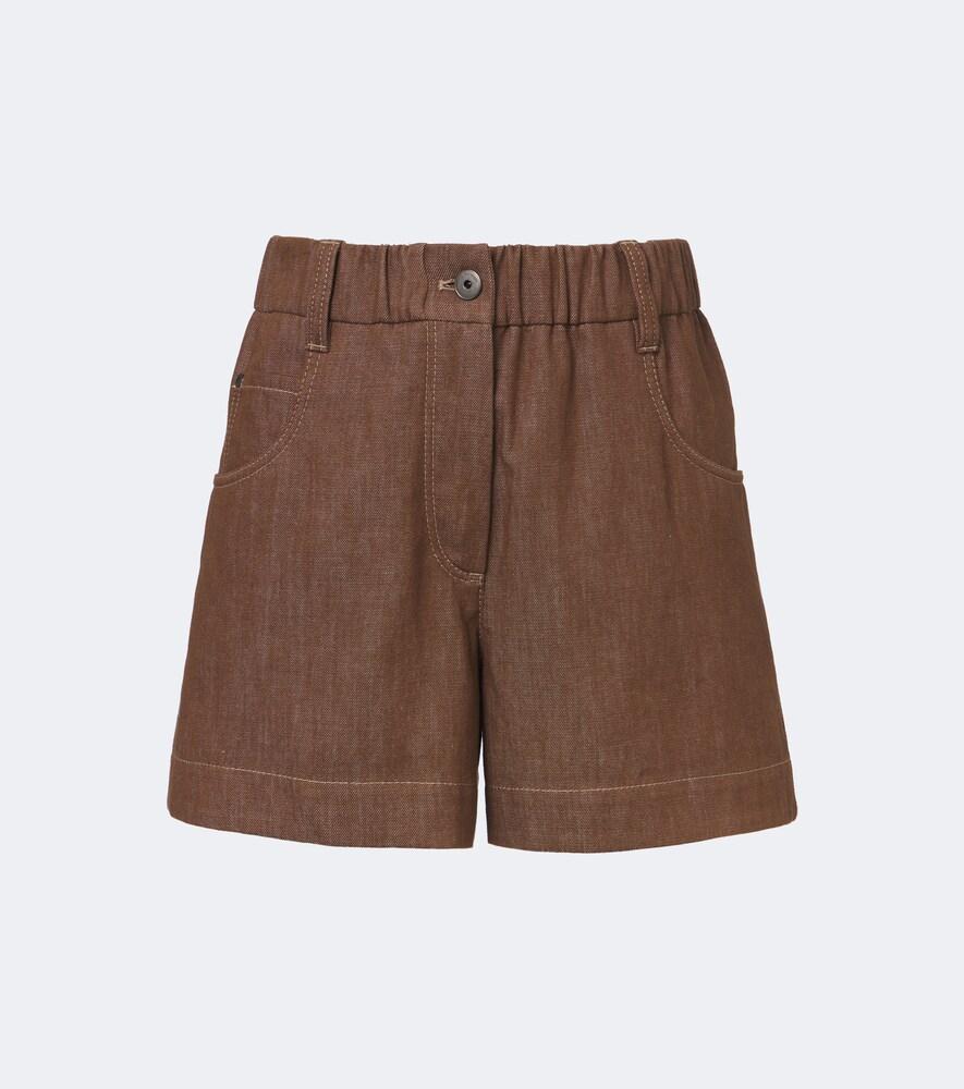 Brunello Cucinelli Monili Denim Shorts
