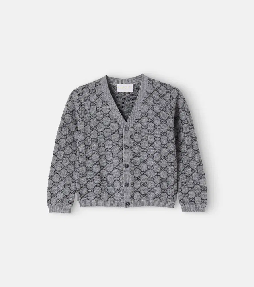 Gucci Kids Baby GG Wool Cardigan