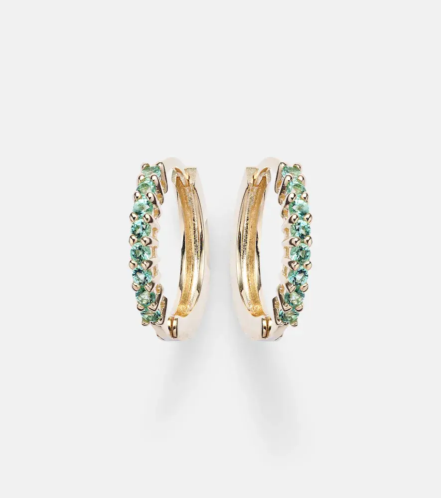 14kt Gold Earrings with Emeralds