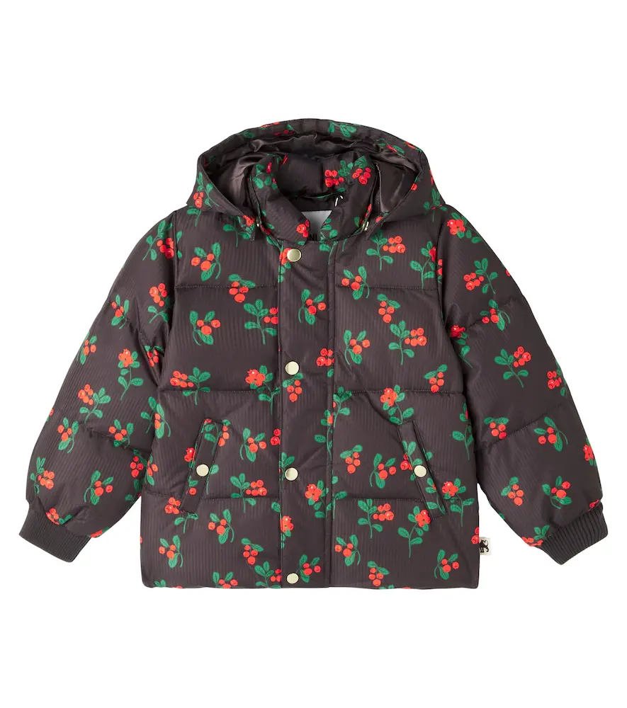 Mini Rodini Printed Striped Puffer Jacket