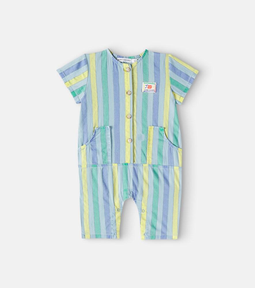 Bobo Choses Baby Striped Denim Jumpsuit