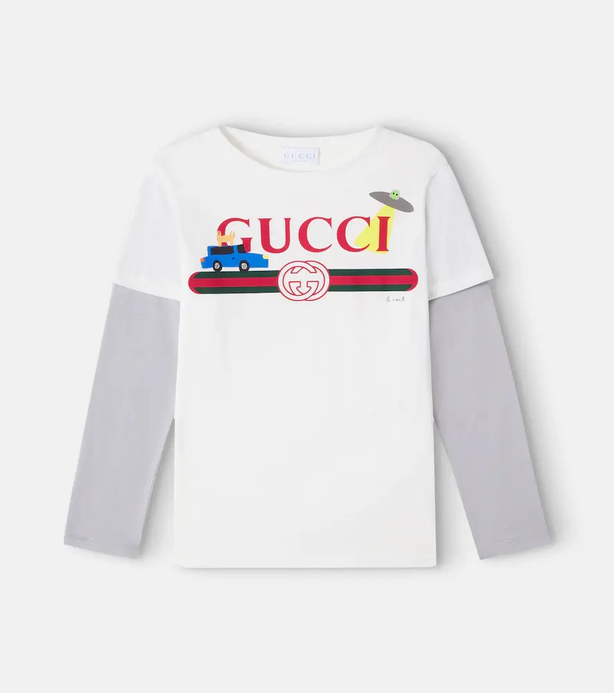 Gucci Kids X Euan Roberts Cotton Jersey T-shirt