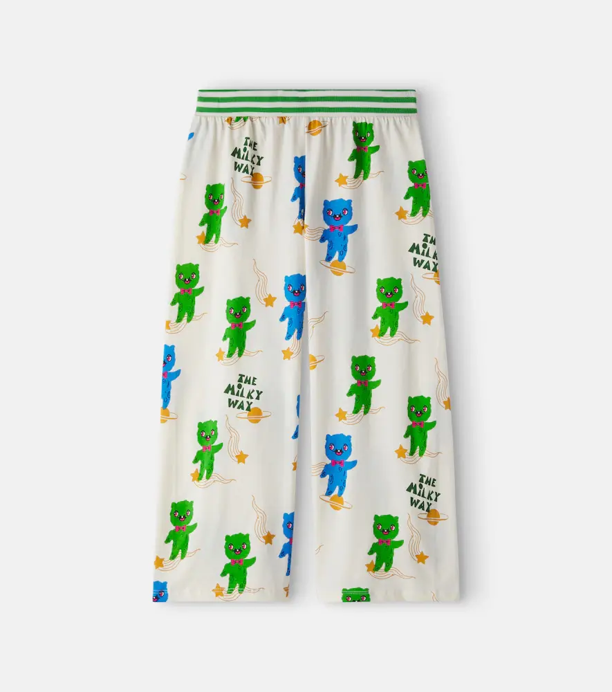 Mini Rodini Alien Cotton Jersey Sweatpants