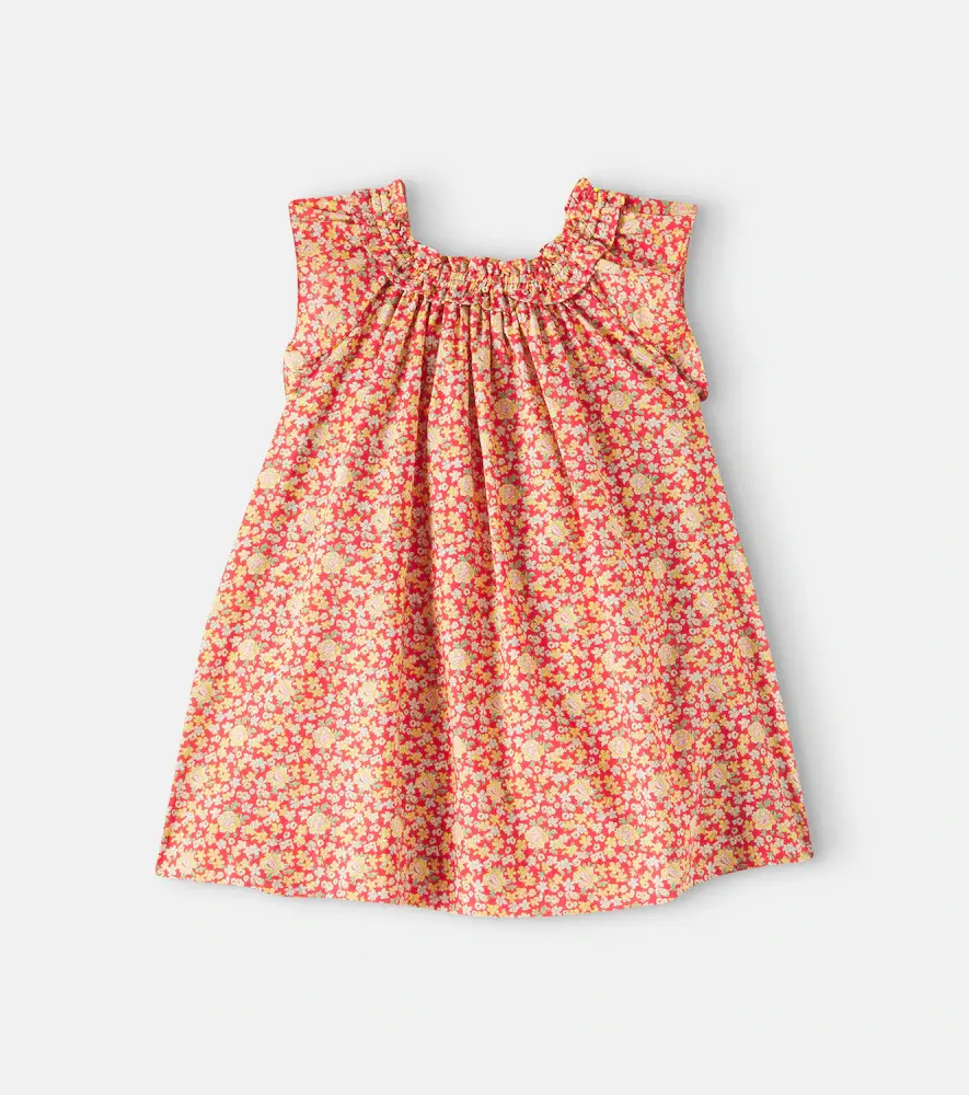 Goldina Ruffled Cotton Dress