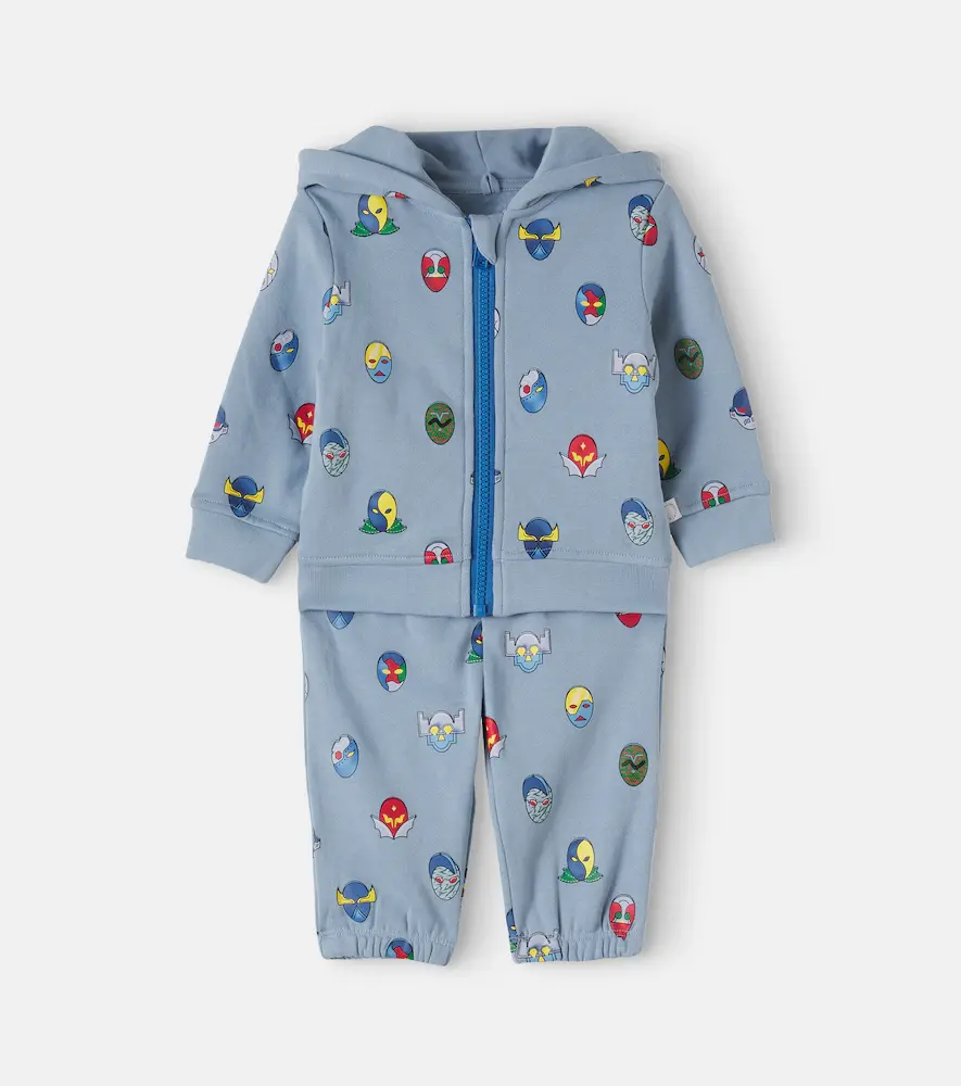 Stella McCartney Kids Baby Printed Cotton Jersey Sweatshirt and Sweatpants Set