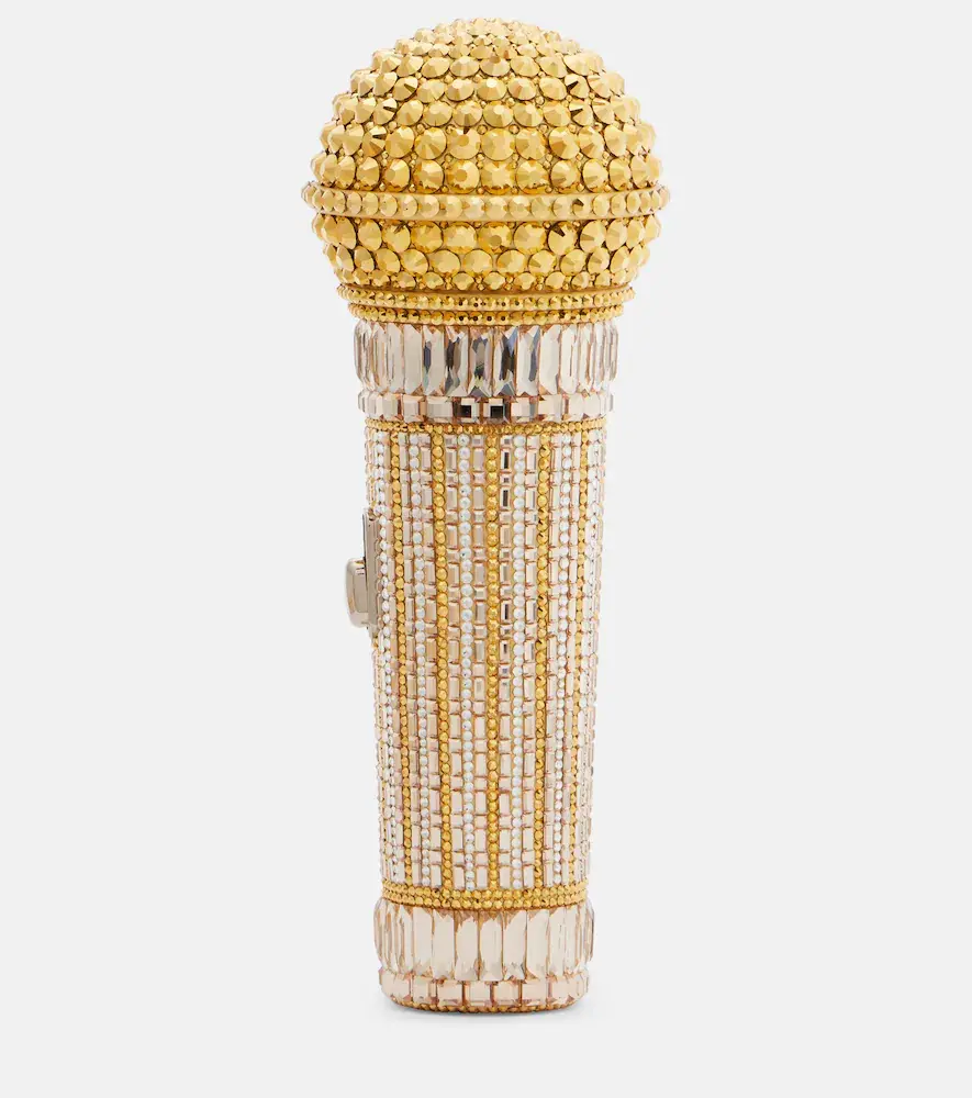 Judith Leiber Couture Microphone Small Crystal-embellished Clutch