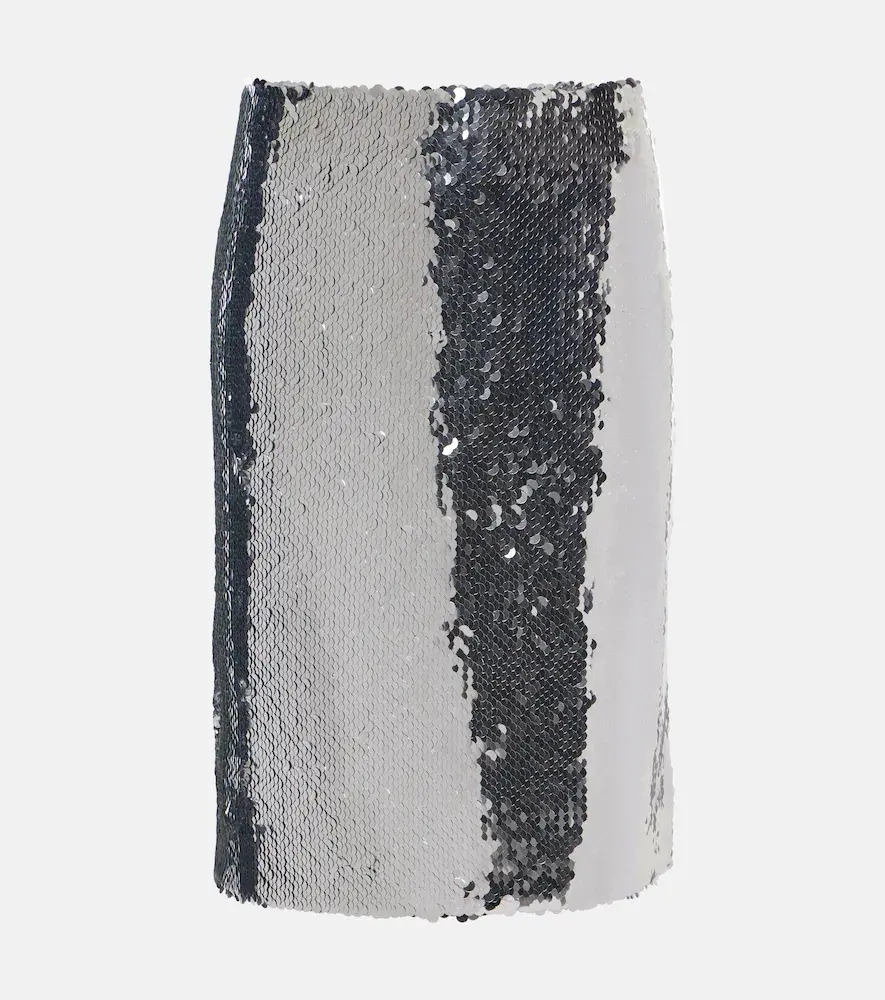 Magda Butrym Sequined Midi Skirt