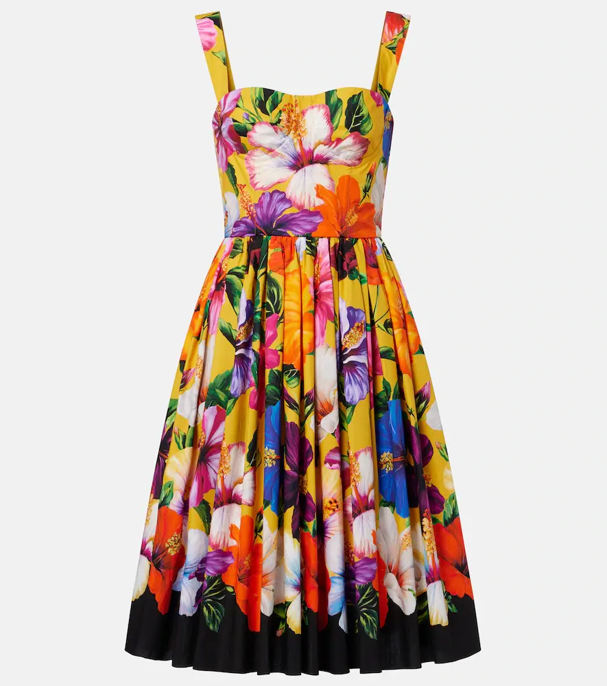 & Gabbana Floral Midi Dress