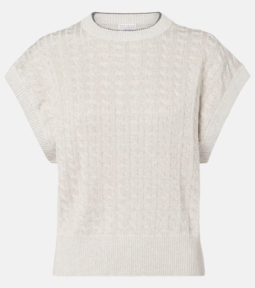 Brunello Cucinelli Cable-knit Cotton-blend Sweater