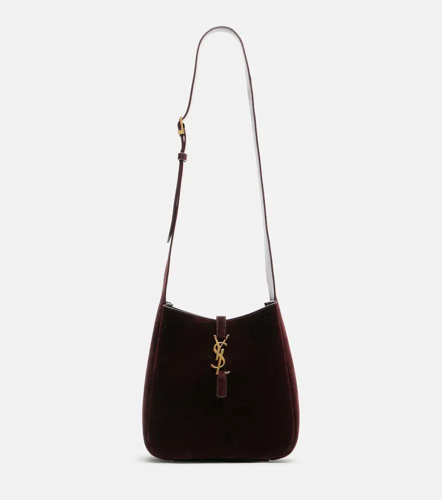 Saint Laurent le 5 a 7 Large Suede Shoulder Bag