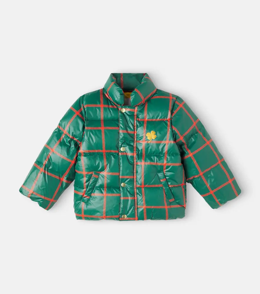Mini Rodini Clover Checked Puffer Jacket