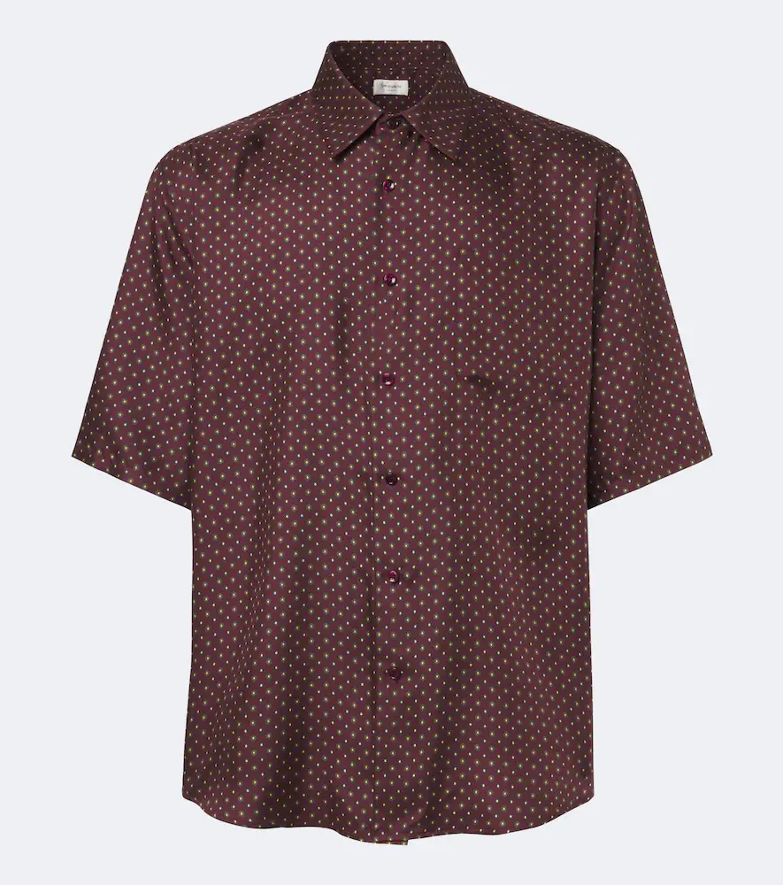 Saint Laurent Printed Silk Twill Shirt
