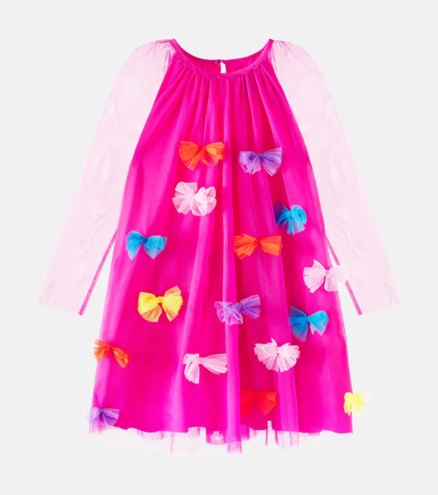 Stella McCartney Kids Bow-detail Tulle Dress