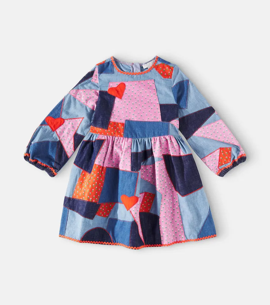 Stella McCartney Kids Patchwork Denim Dress