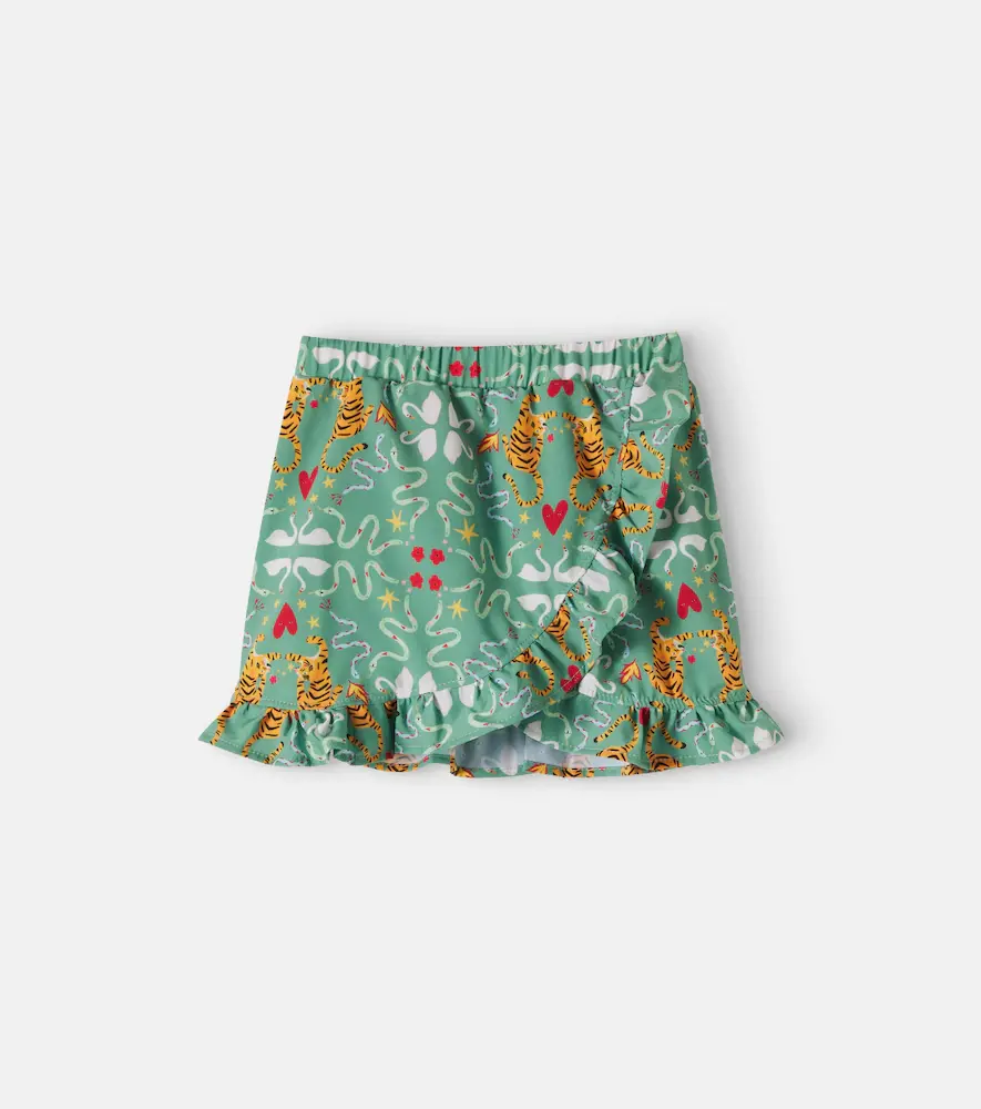 & Me Jullt Printed Ruffled Skirt